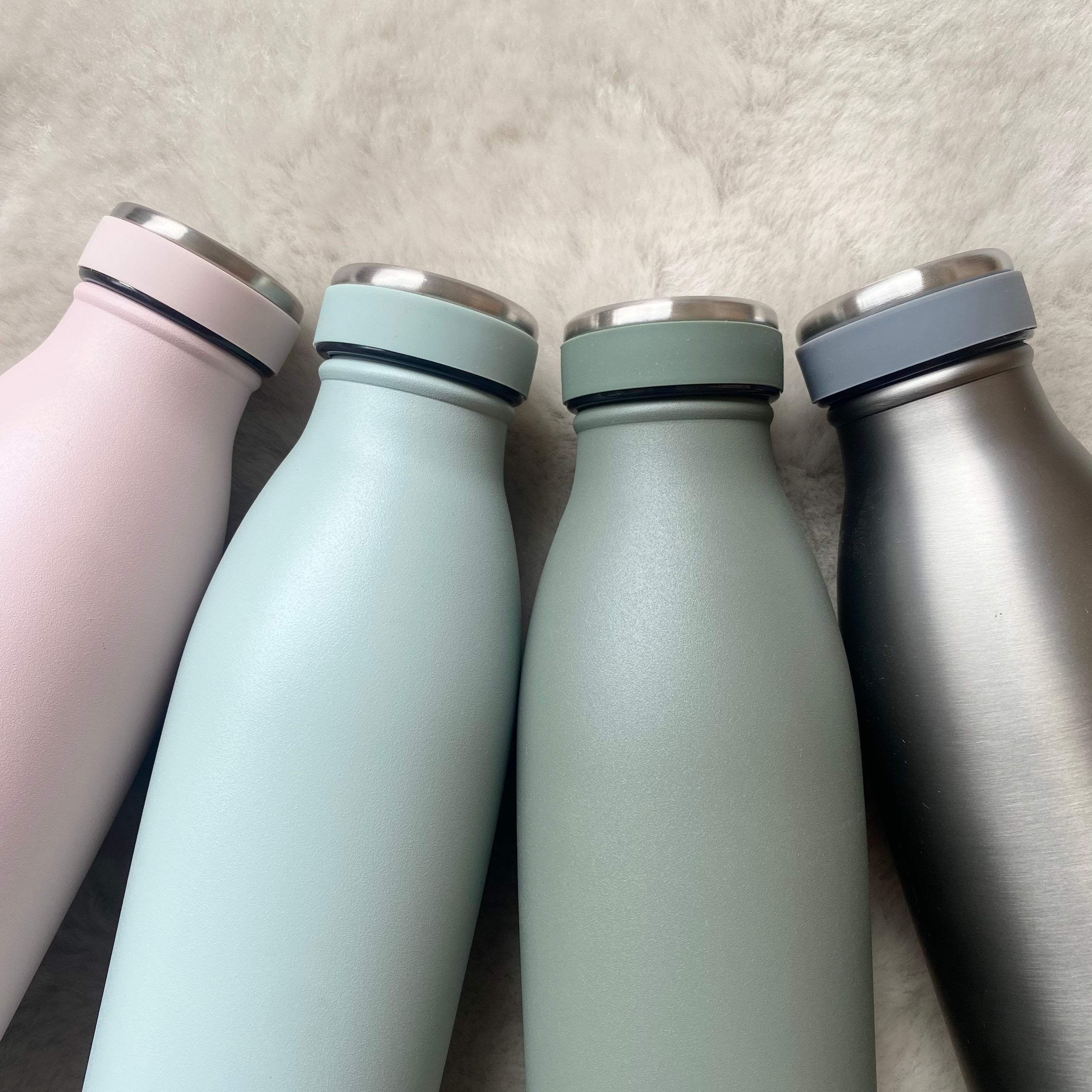 Aya&Ida, Drinking Bottle 500 ml, Water Bottle in stainless steel, Food  grade approved, 10 colours