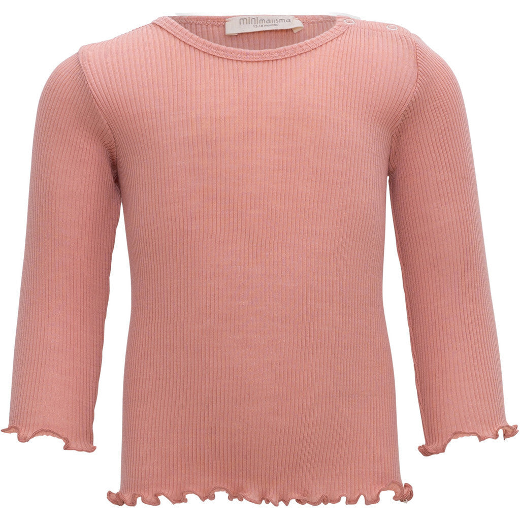 Top Alpine frill merino wool babies cloudberry / Babylist Milou Verbeke - De Stercke