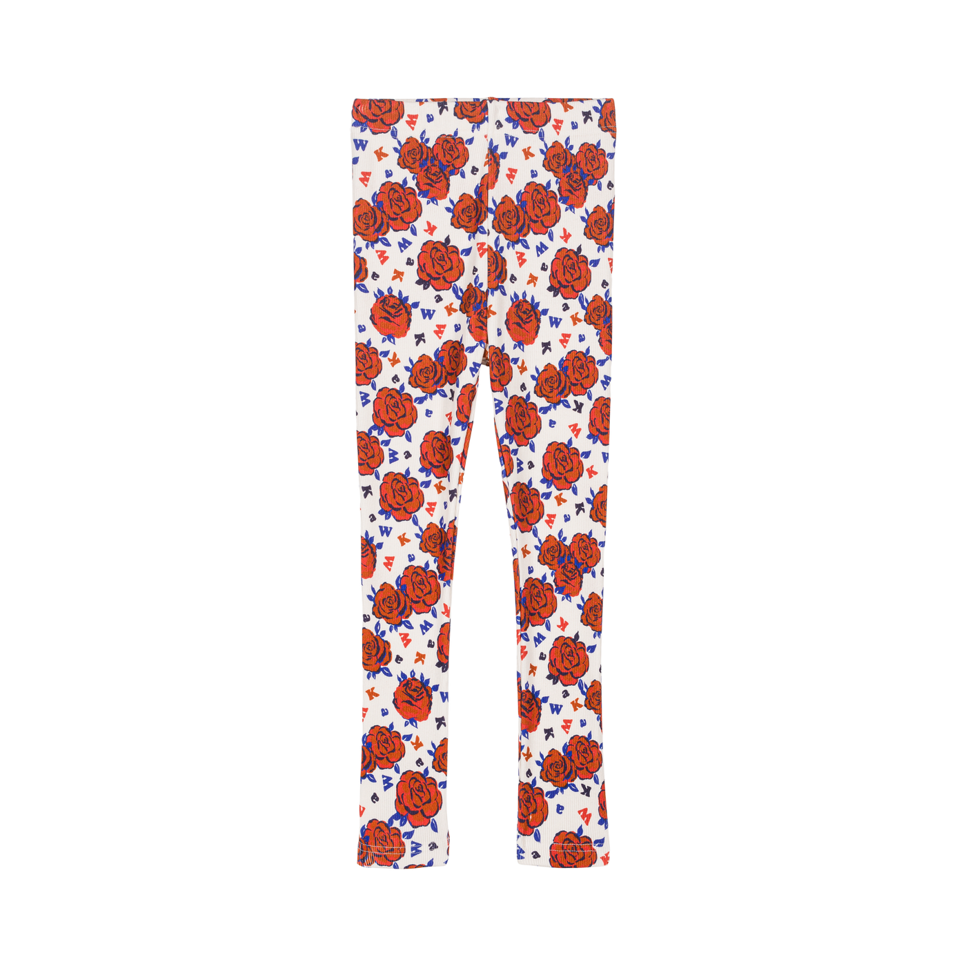 We Are Kids - Legging Nour ribbed jersey babies & kids flowers red