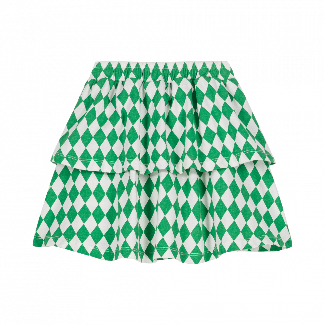 Jupe Lila kids green diamonds