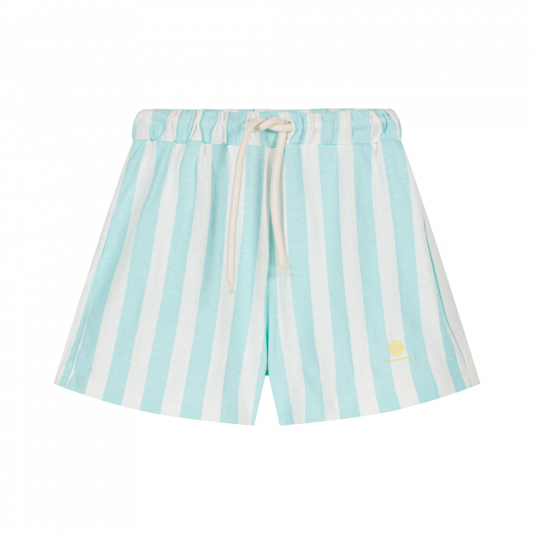 Short Marlow kids turquoise stripes