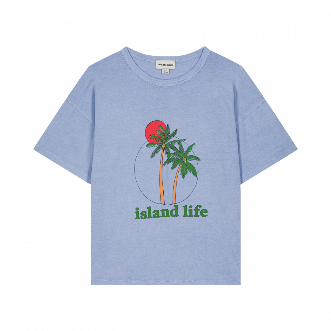 Tee dylan island life kids blue sky