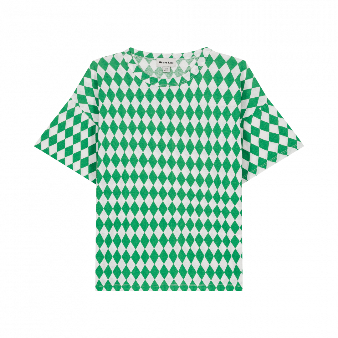 Tee Dylan kids green diamonds