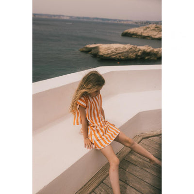 Crop top Jodie kids orange stripes