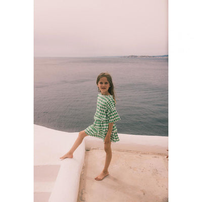 Jupe Lila kids green diamonds