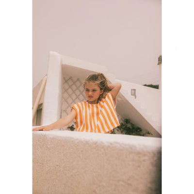 Crop top Jodie kids orange stripes