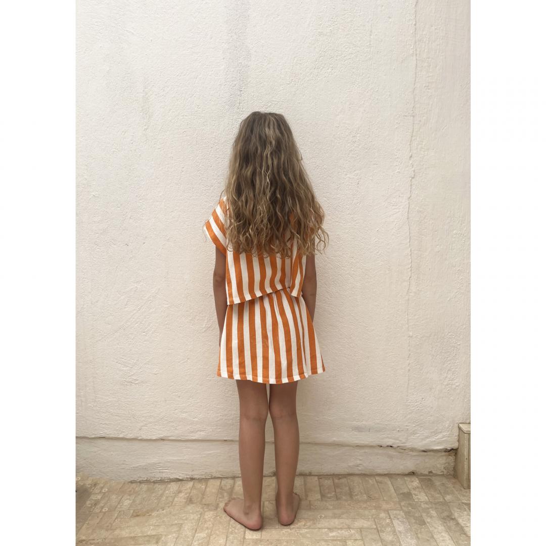 Jupe Oda kids orange stripes