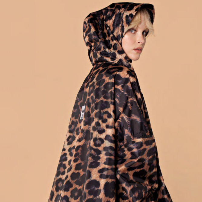 Anorak jacket adult dark leopard - one size