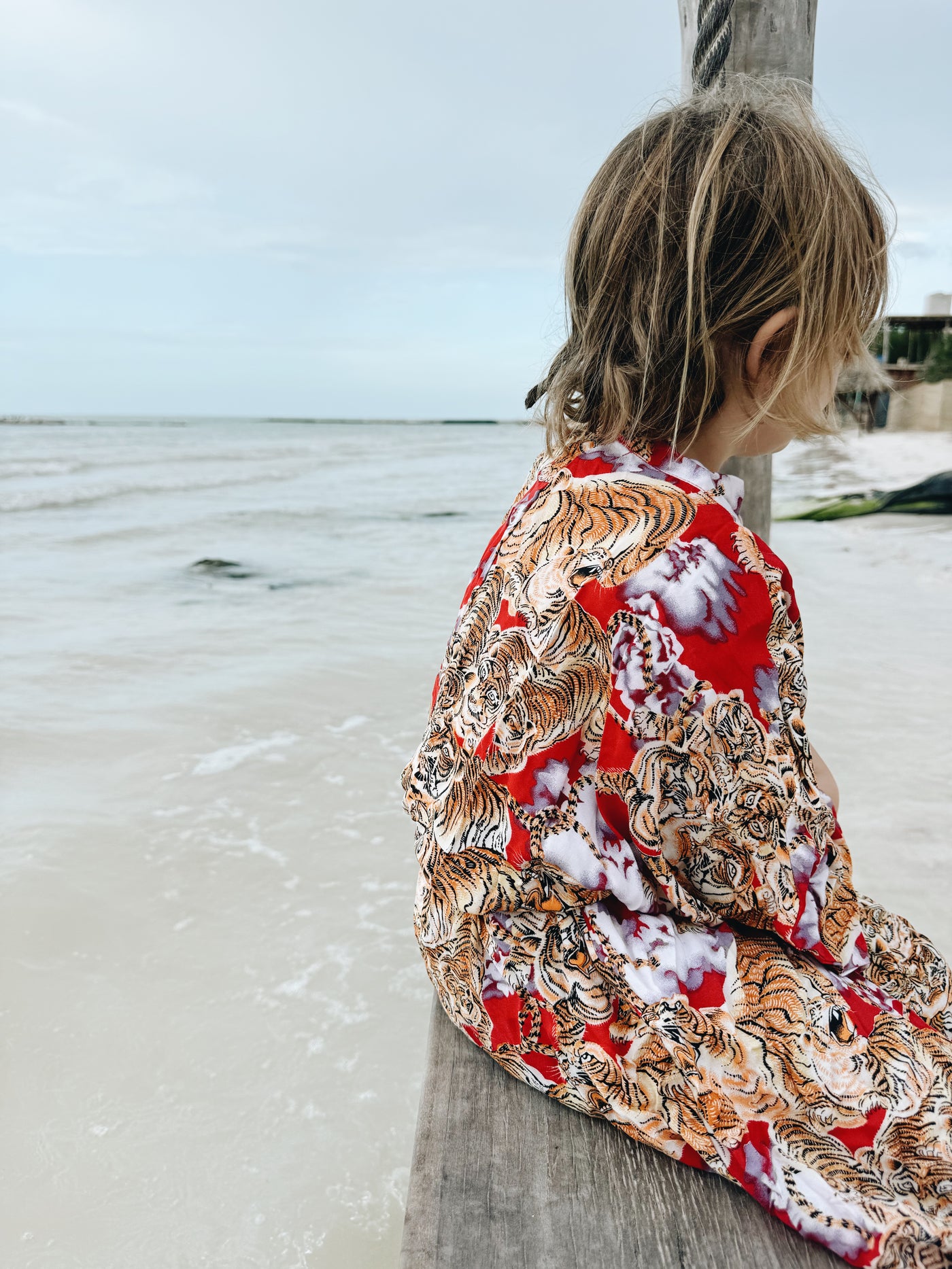 Kimono tijger rood kids