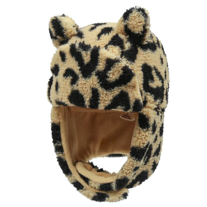 Jelly Mallow - Teddy Bear Ear Warmer Hat Leopard (ONE SIZE)