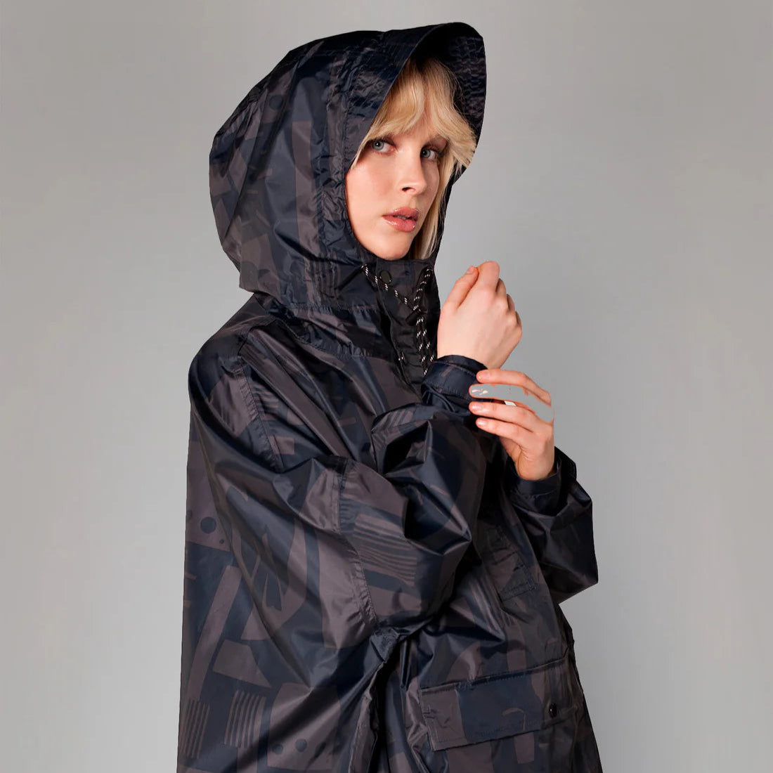 Anorak volwassen back tot black - 1 maat