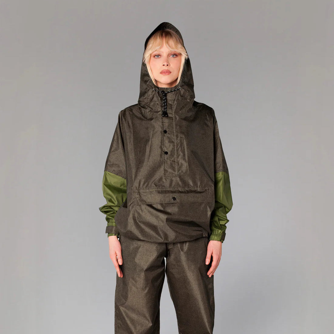 Anorak jacket adult herringbone - one size