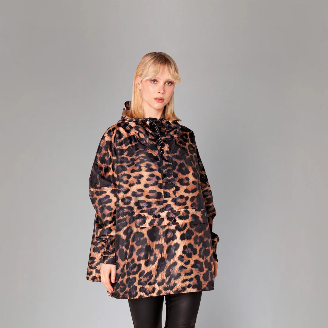 Anorak volwassen dark leopard - 1 maat