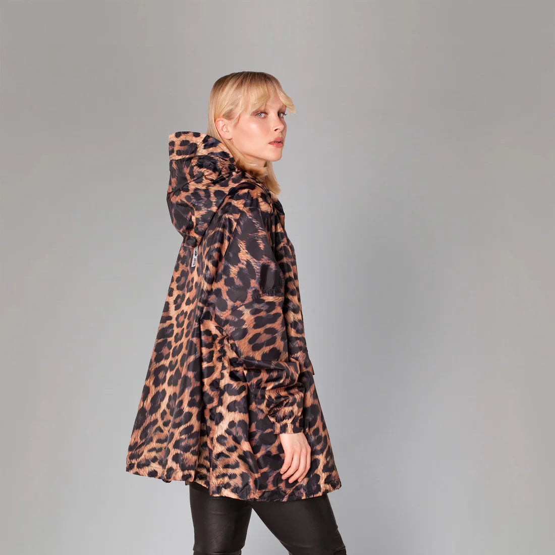 Anorak jacket adult dark leopard - one size