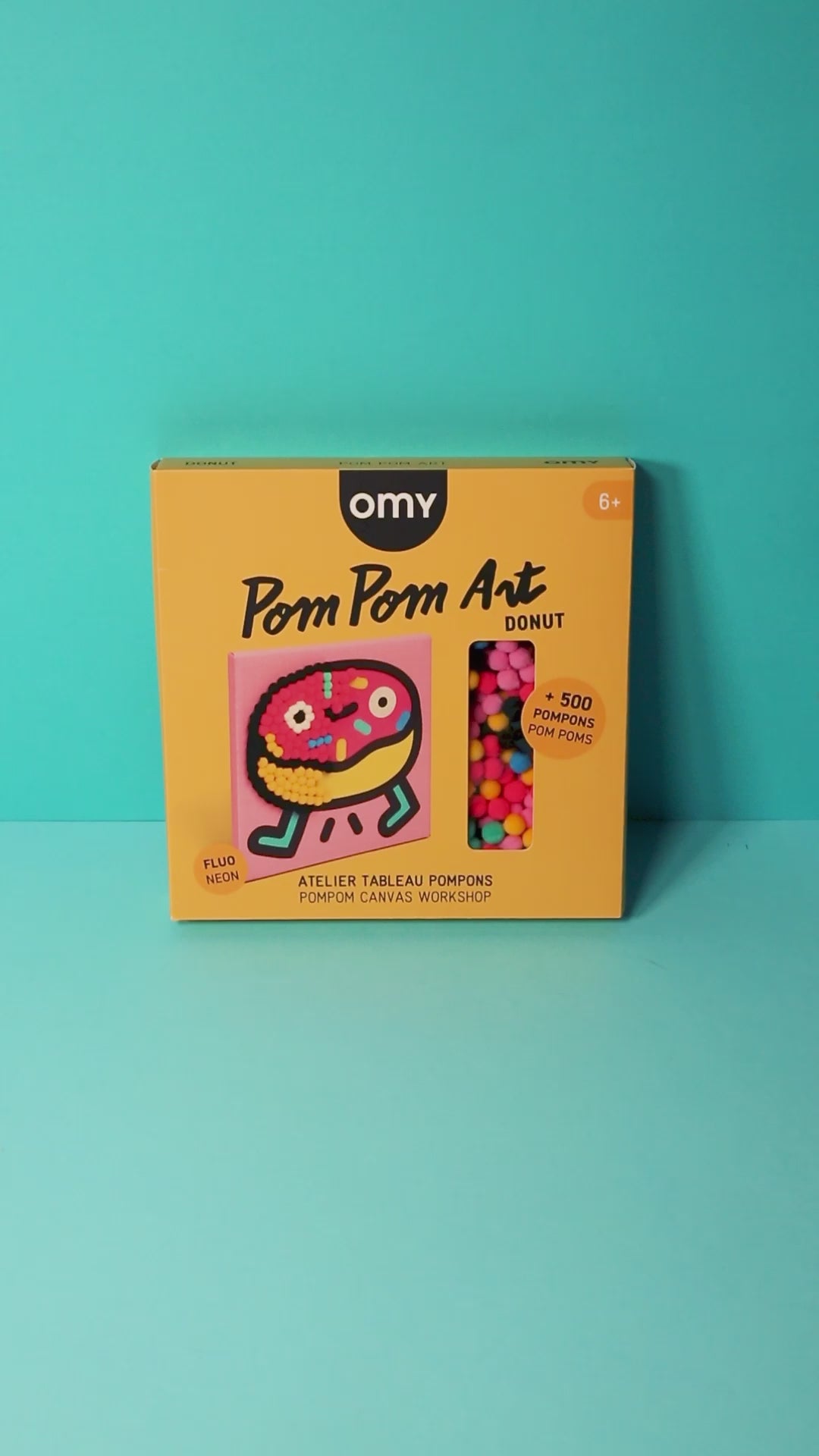 Pompom donuts canvas workshop (6y+)